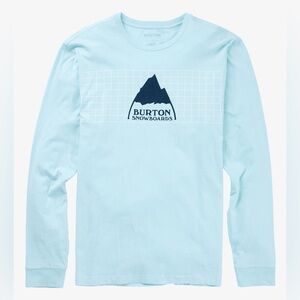 Men's Burton Snowboards Icy Blue Squared Long Sleeve T-Shirt - Size XS